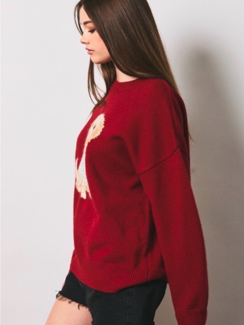 362 Golden Doodle Red Dog-Graphic Crewneck Sweater - Picture 4 of 7